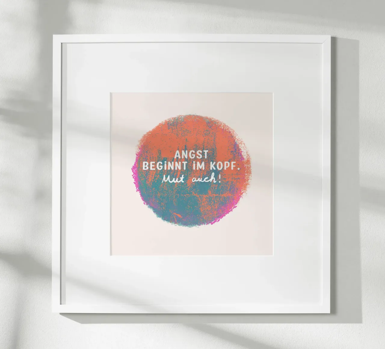 Moed ook! poster van Julia Reyelt