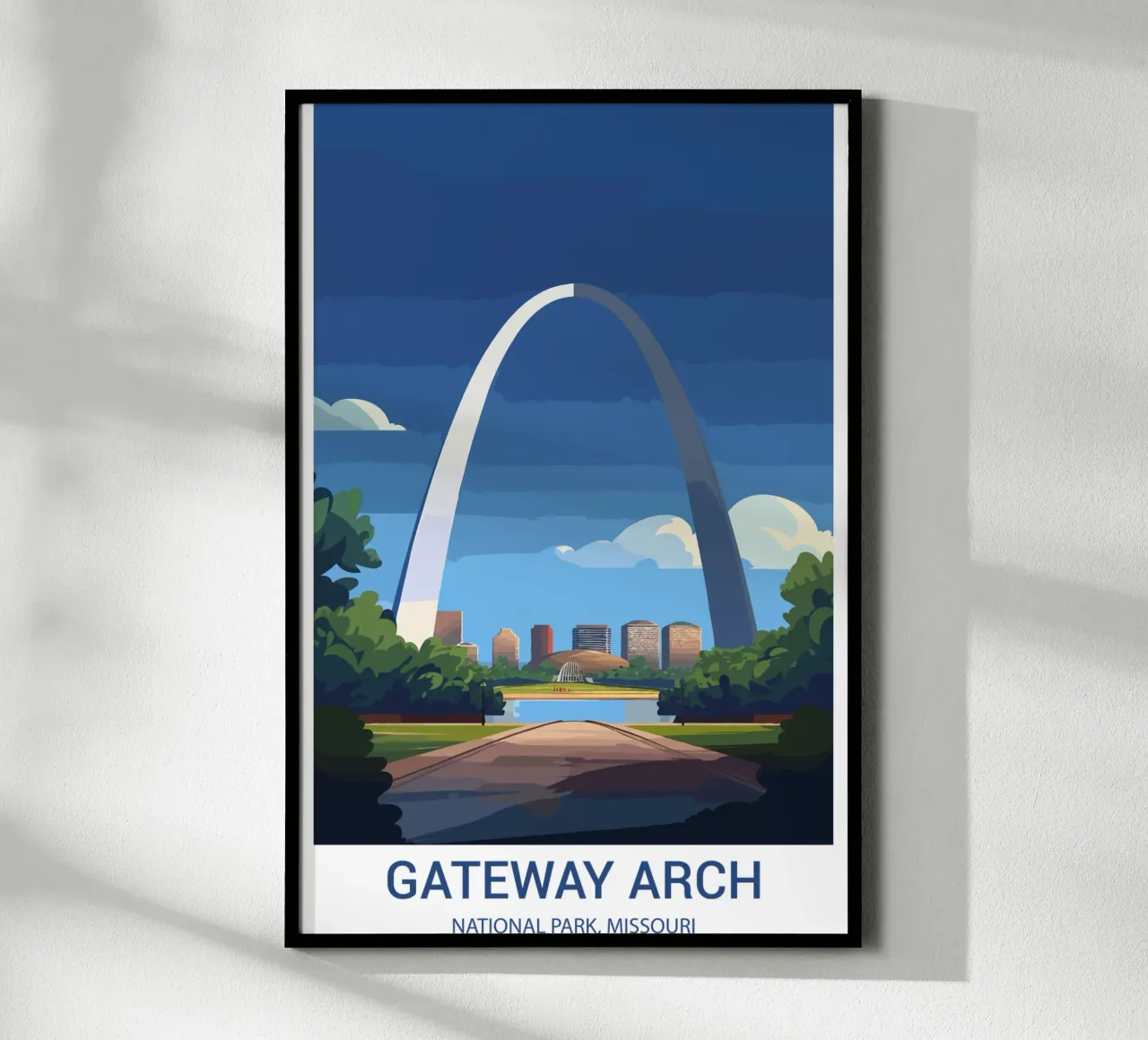 Parque Nacional Gateway Arch, Misuri, EE.UU. poster de Wanderlust Vibes