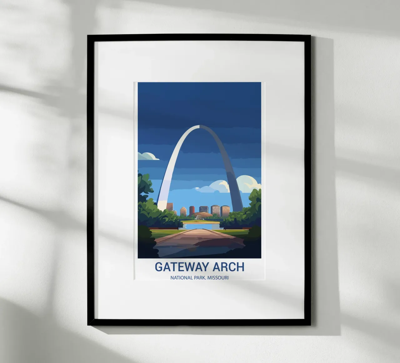 Parque Nacional Gateway Arch, Misuri, EE.UU. poster de Wanderlust Vibes