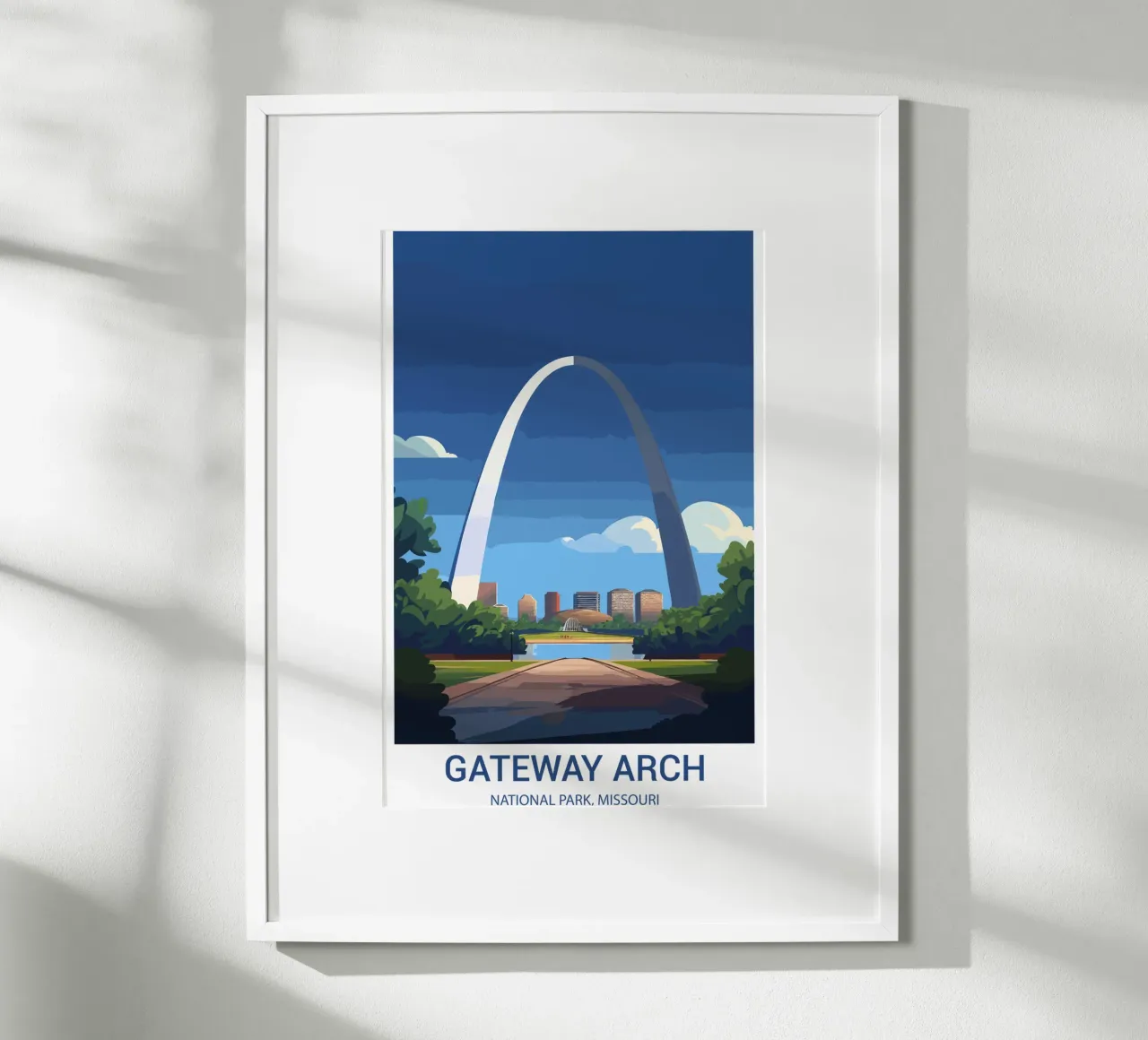 Parque Nacional Gateway Arch, Misuri, EE.UU. poster de Wanderlust Vibes