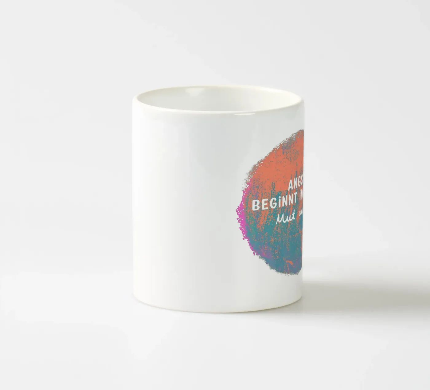 Courage too! ceramic mug by Julia Reyelt