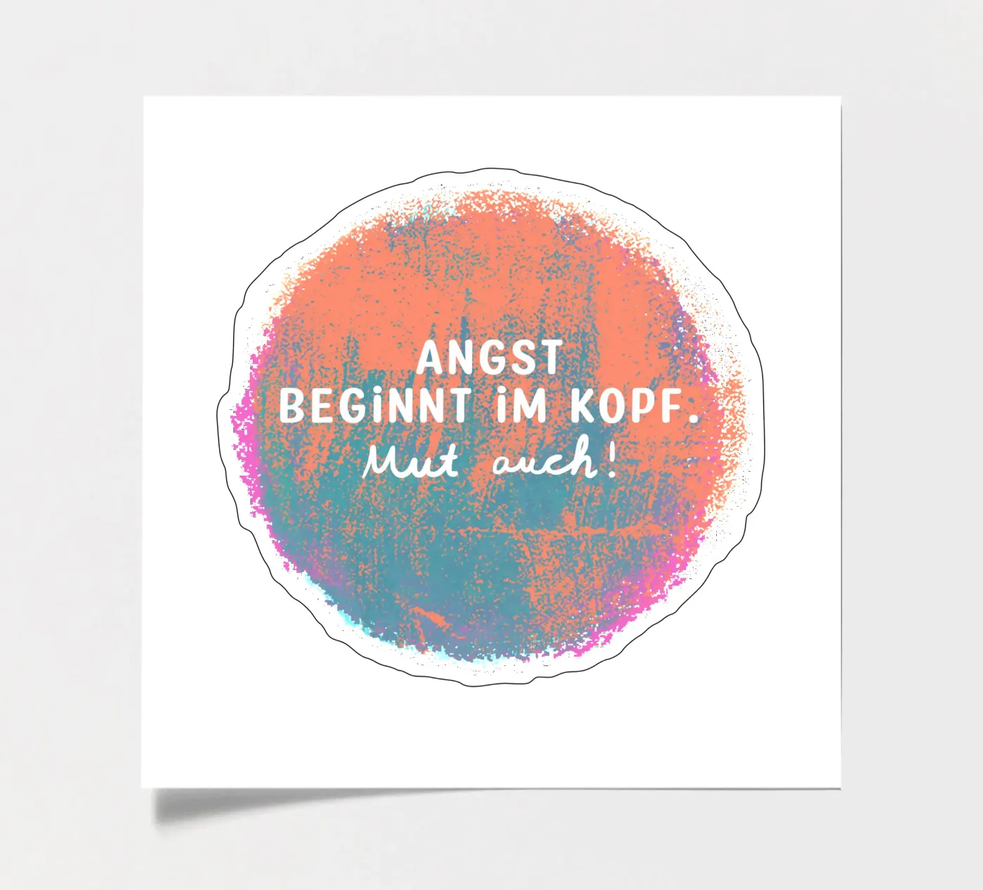 Courage too! sticker sheet by Julia Reyelt