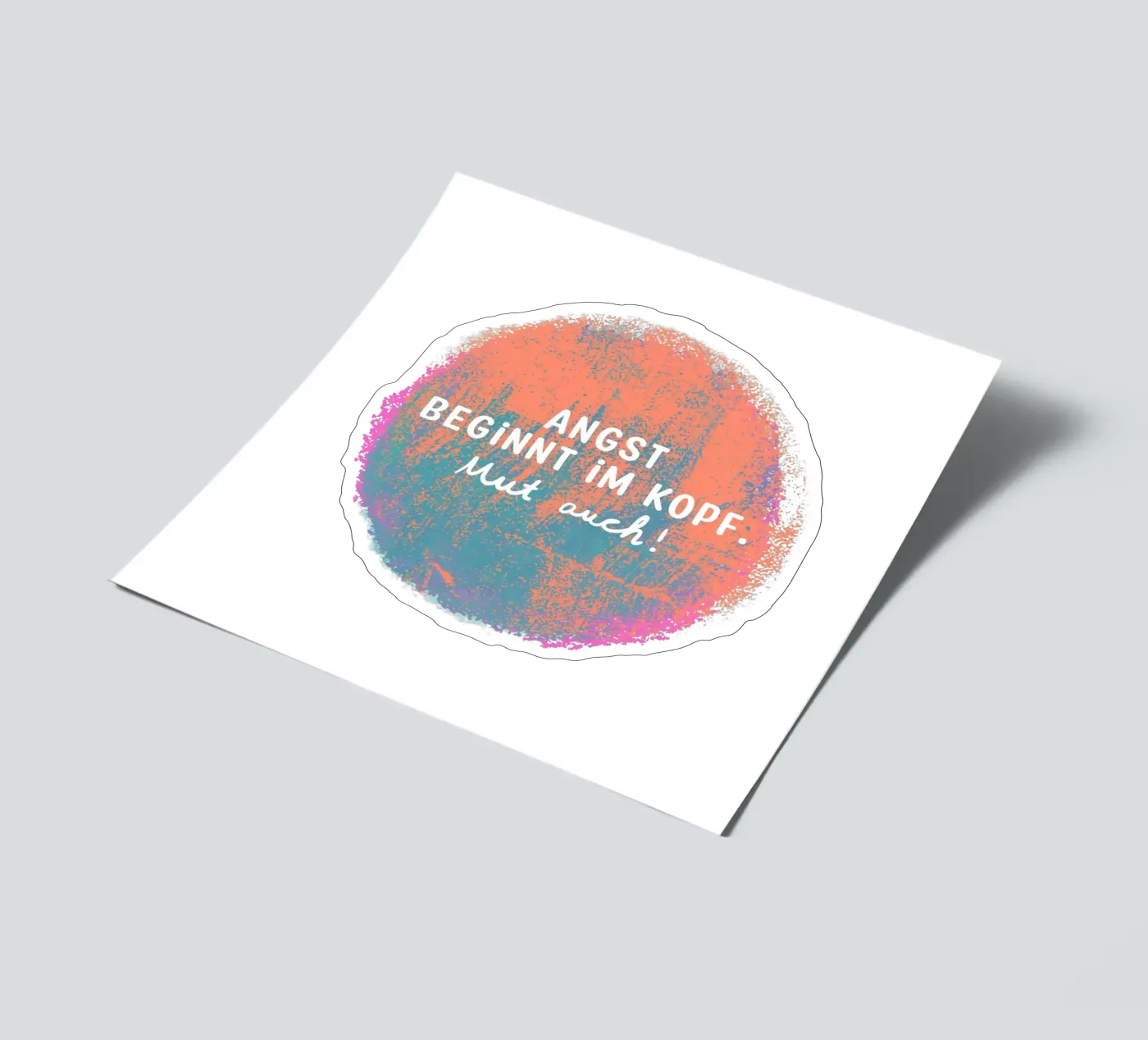 Courage too! sticker sheet by Julia Reyelt