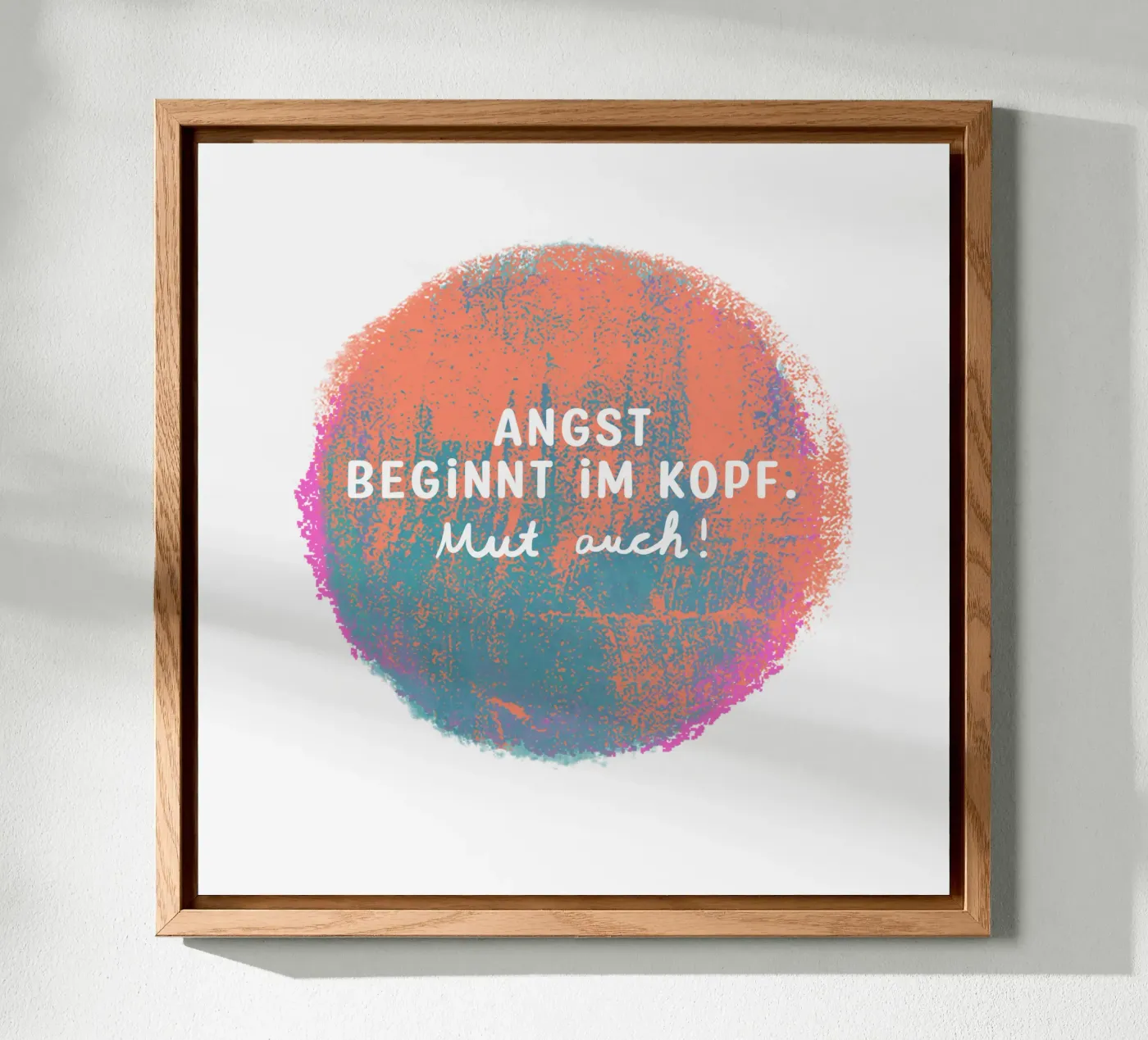 Coraggio anche! alluminio dibond da Julia Reyelt