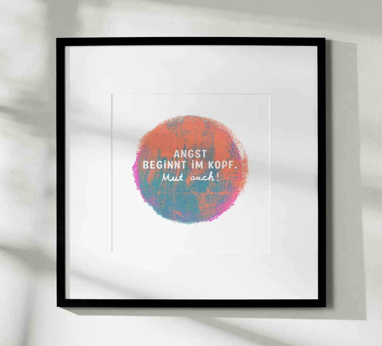 Moed ook! poster van Julia Reyelt