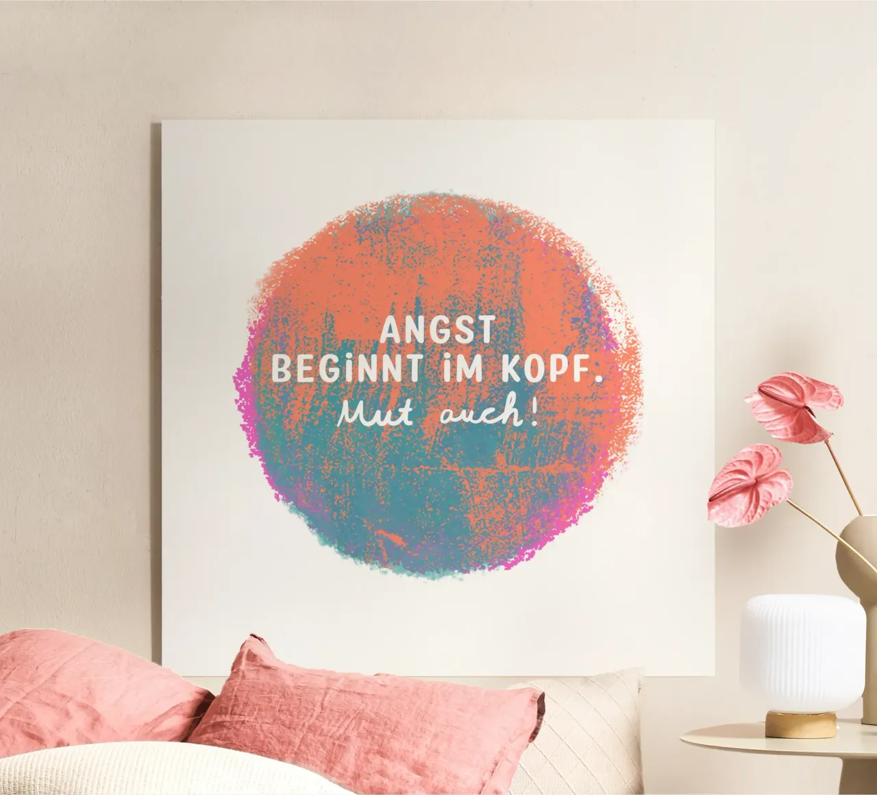 Anche il coraggio! 2 plexiglass da Julia Reyelt