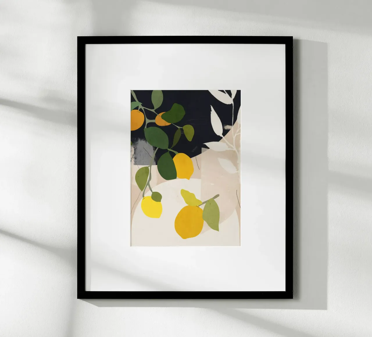 Zitrone Abstrakte Kunst Hahnemühle von ThingDesign