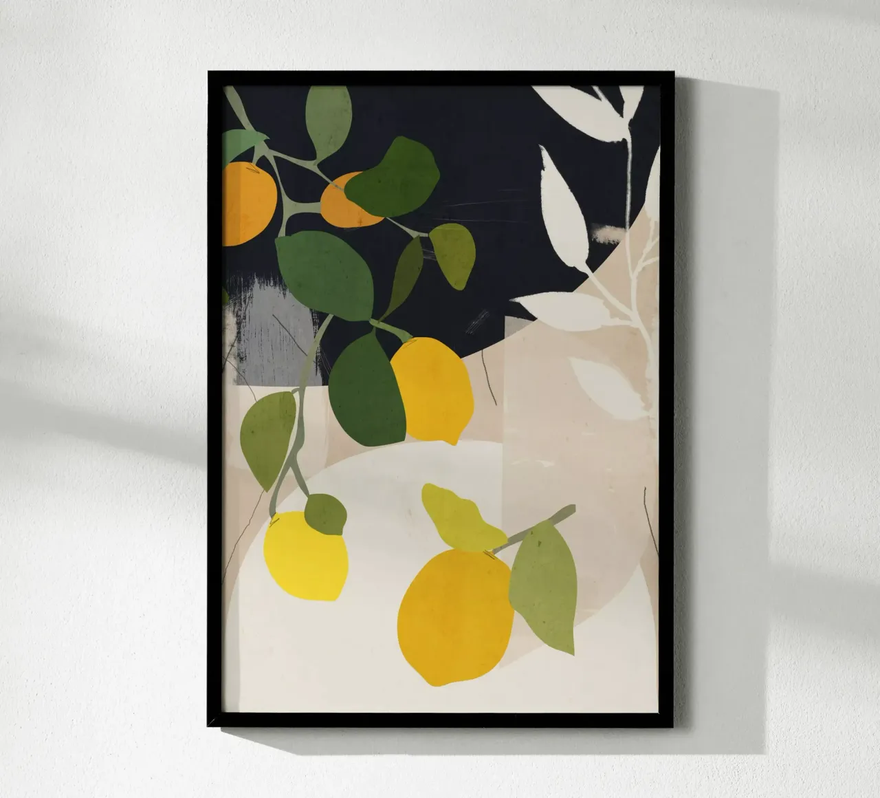 Zitrone Abstrakte Kunst Hahnemühle von ThingDesign