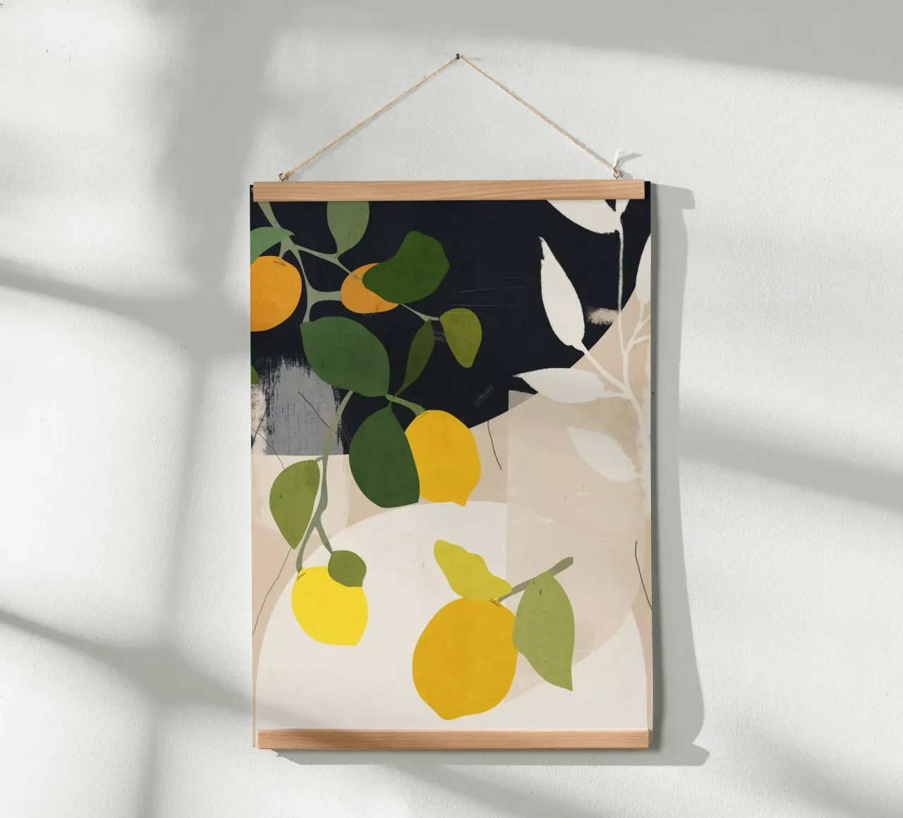 Zitrone Abstrakte Kunst Hahnemühle von ThingDesign