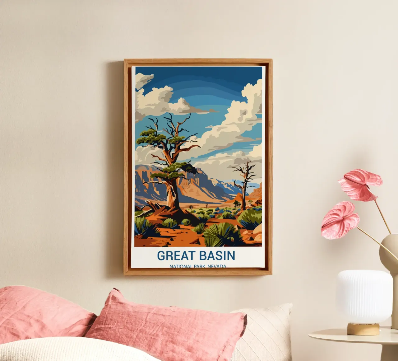 Nationaal park Great Basin, Nevada, VS canvas met Baklijst van Wanderlust Vibes