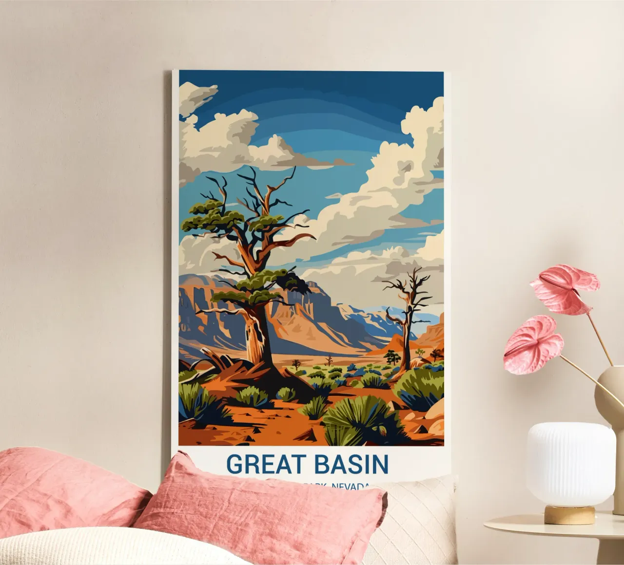 Nationaal park Great Basin, Nevada, VS canvas met Baklijst van Wanderlust Vibes