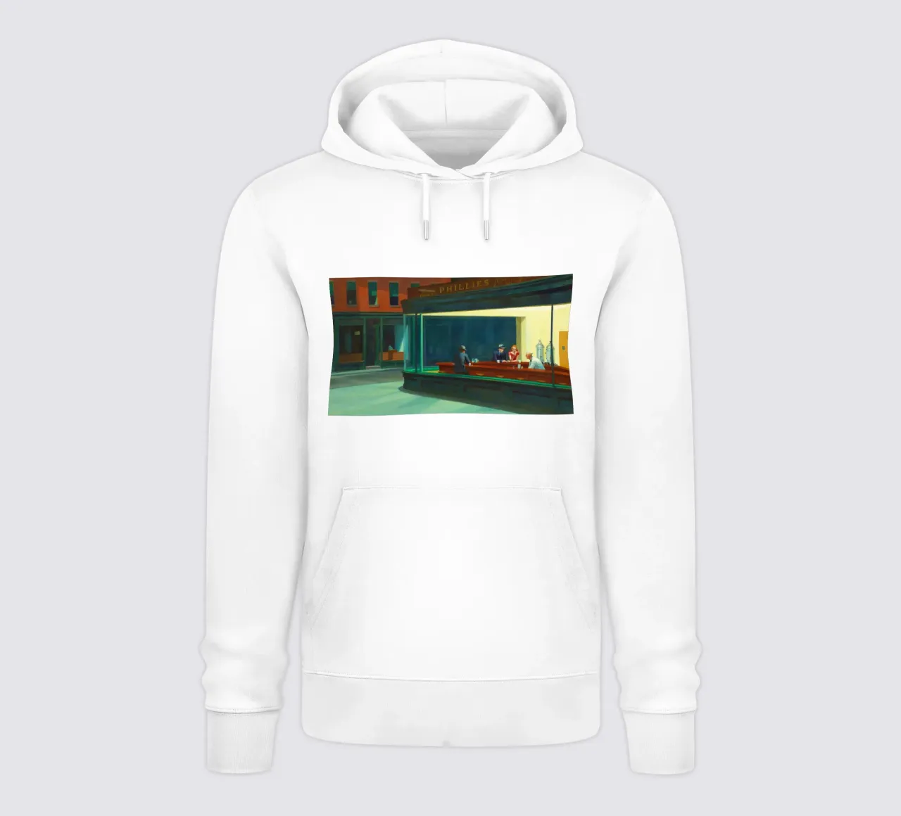 Nighthawks di Edward Hopper felpa con cappuccio da Classic Art Prints