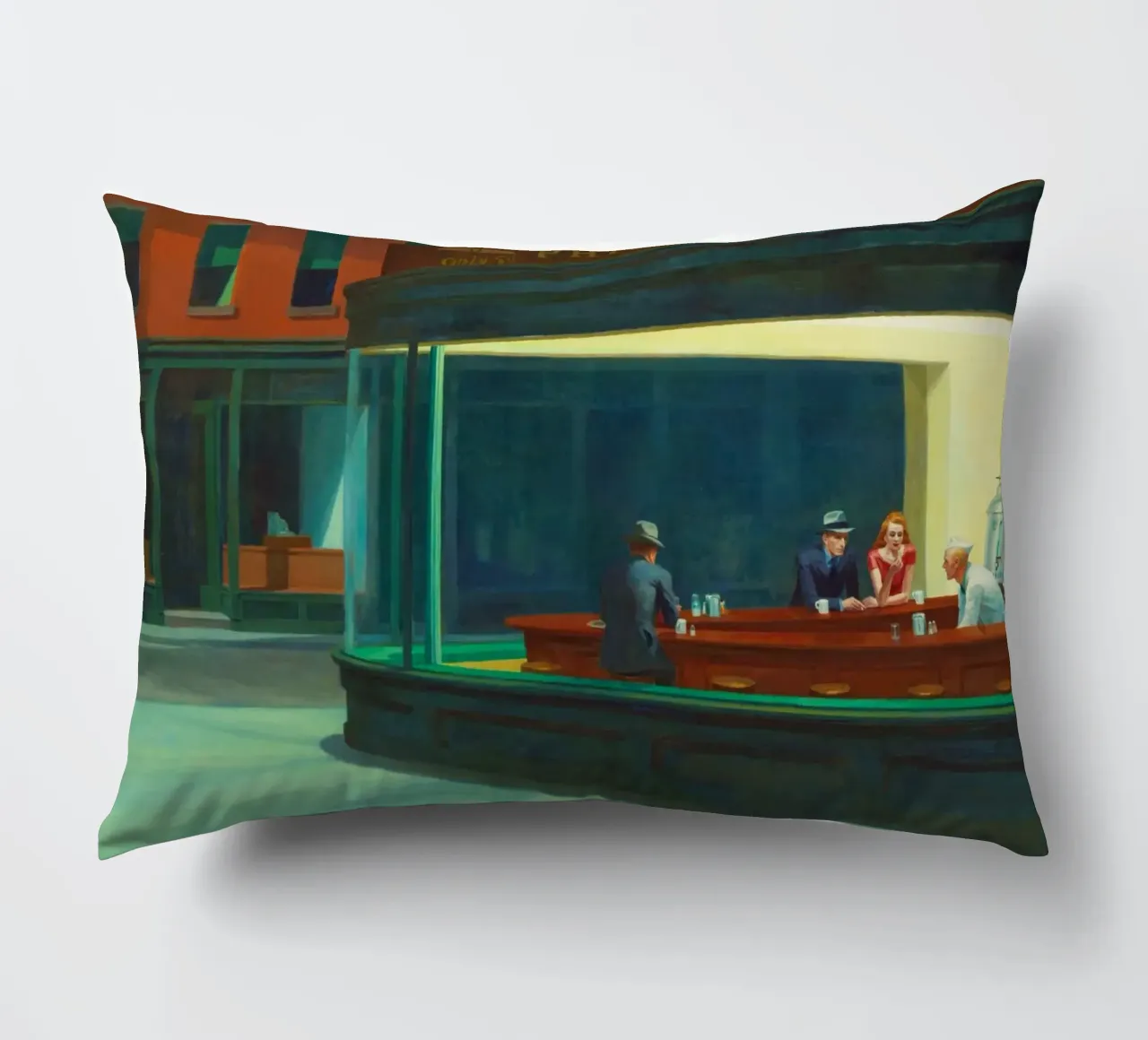 Nighthawks di Edward Hopper cuscino da Classic Art Prints