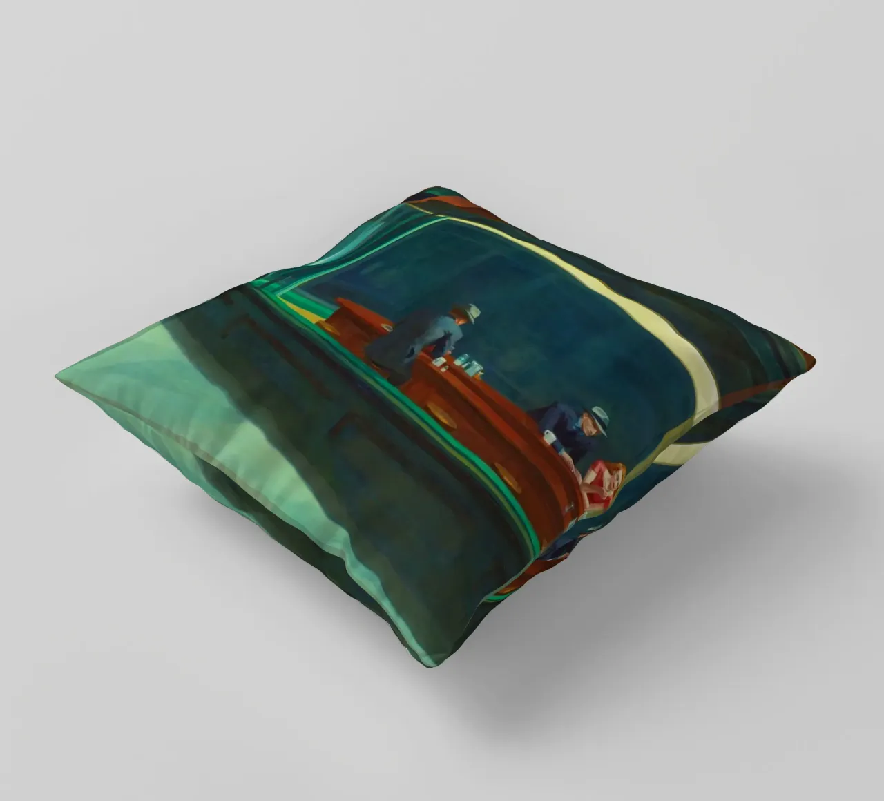 Nighthawks di Edward Hopper cuscino da Classic Art Prints