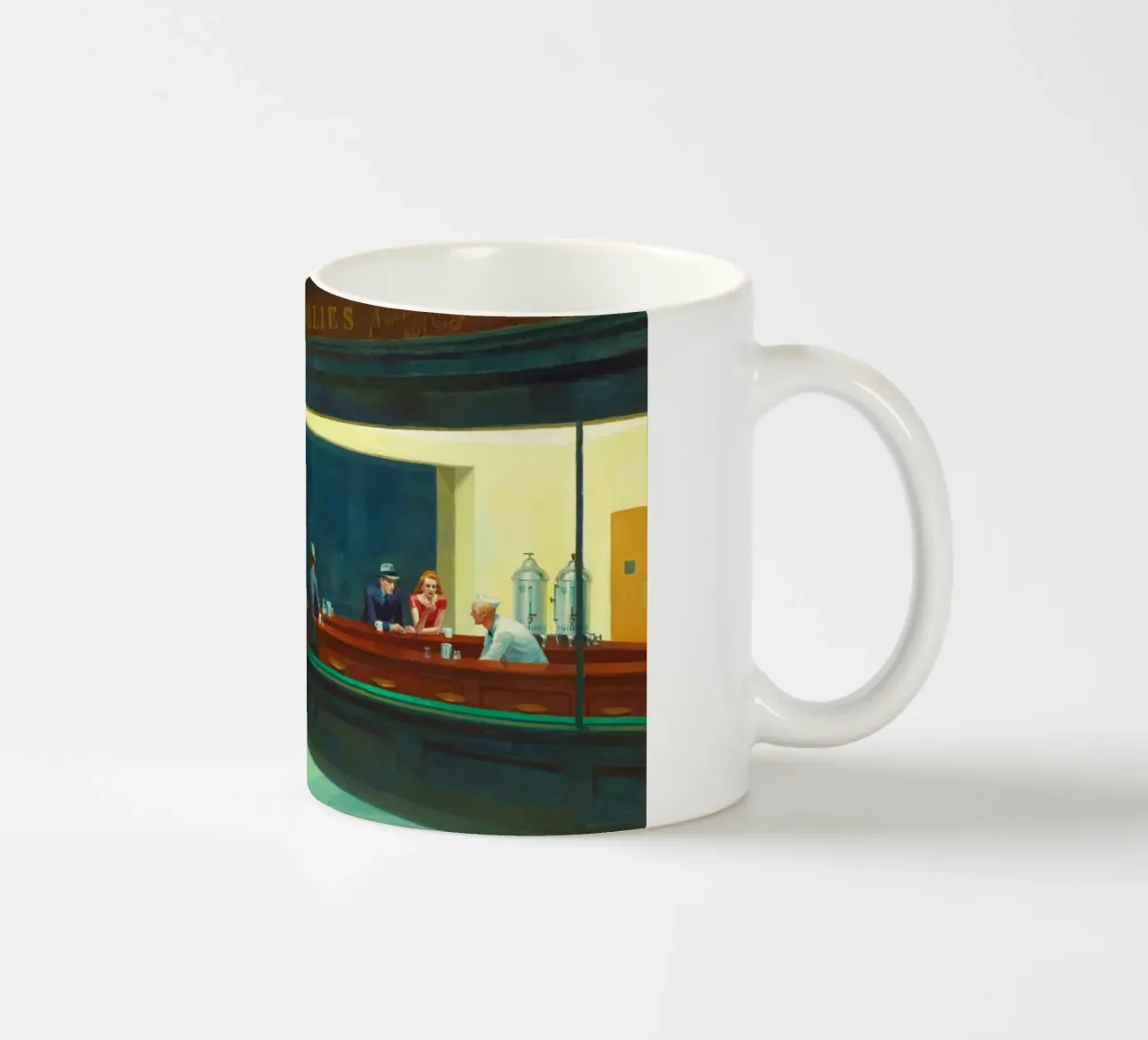 Nighthawks di Edward Hopper tazza in ceramica da Classic Art Prints