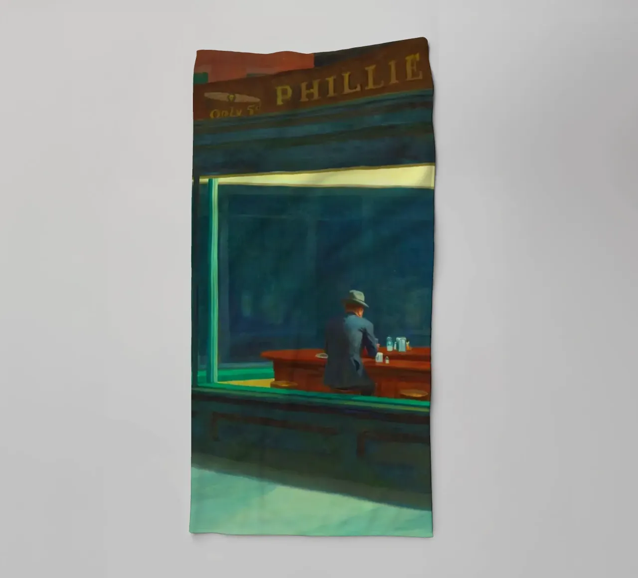 Nighthawks di Edward Hopper asciugamano da bagno da Classic Art Prints
