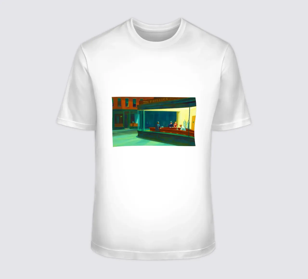 Nighthawks di Edward Hopper. t-shirt da Chérie Prints