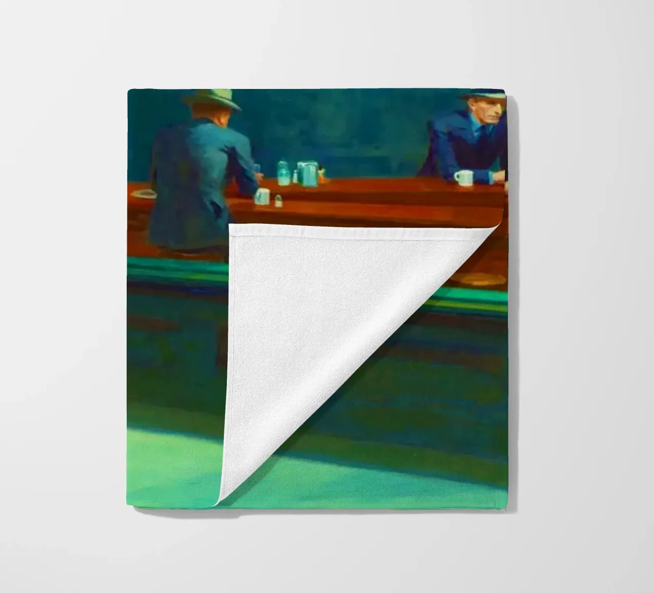 Nighthawks di Edward Hopper. telo mare da Chérie Prints