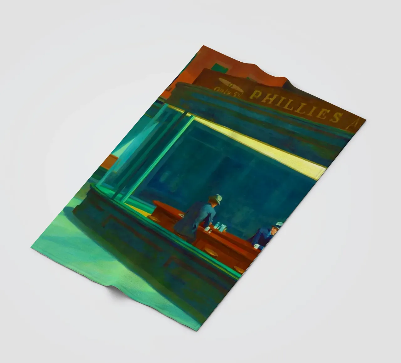 Nighthawks di Edward Hopper. coperta in pile da Chérie Prints