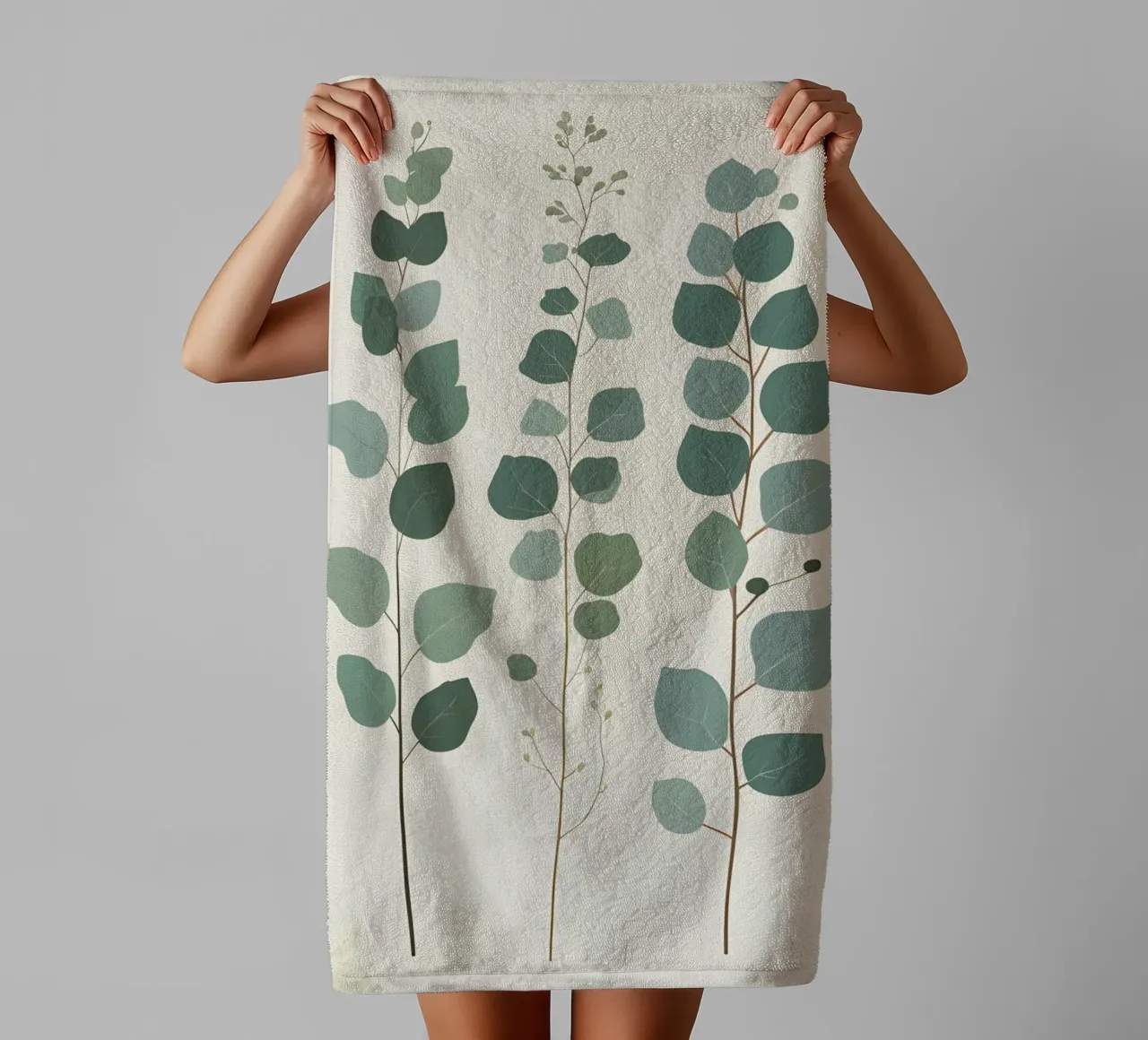 Eucalyptus - Multiple Stems towel by Botanical Gallery