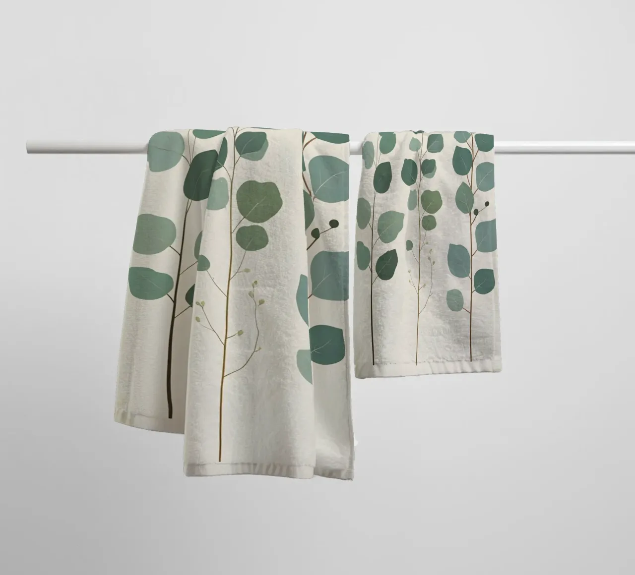 Eucalyptus - Multiple Stems towel by Botanical Gallery
