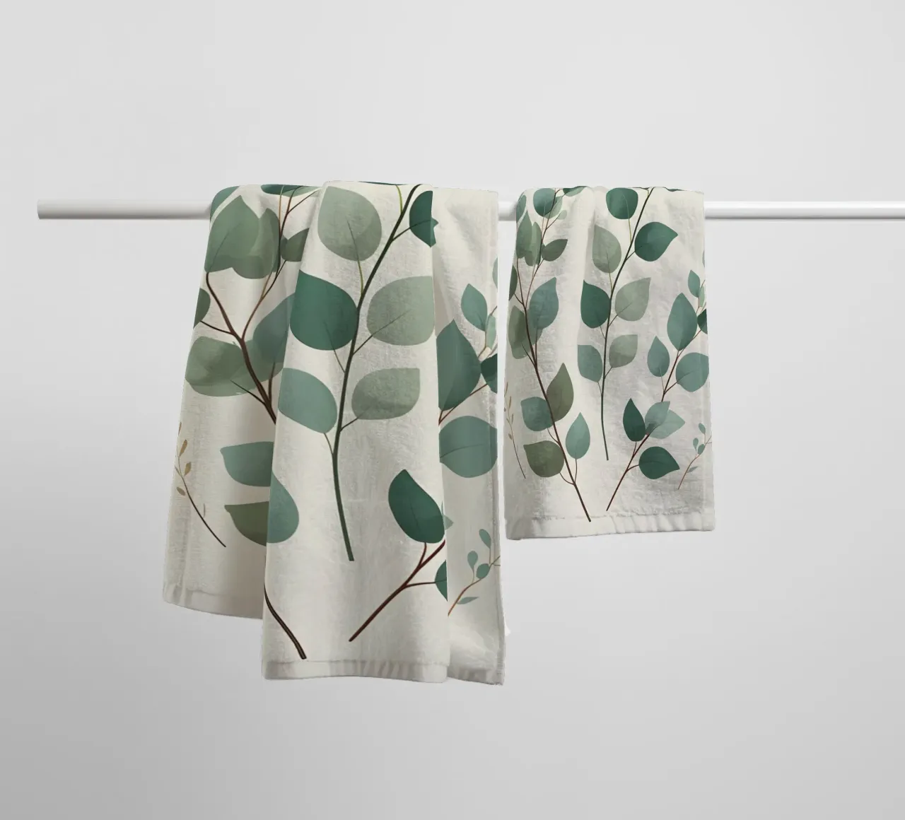 Eucalyptus - Multiple Stems towel by Botanical Gallery