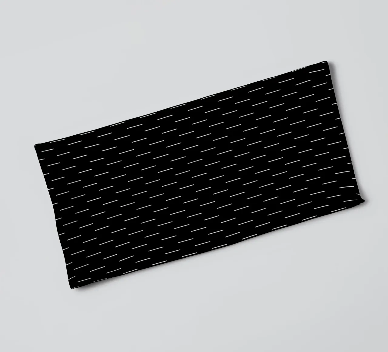 Linee minimaliste scandinave chic | Bianco su nero asciugamano da bagno da Beauty in Simplicity
