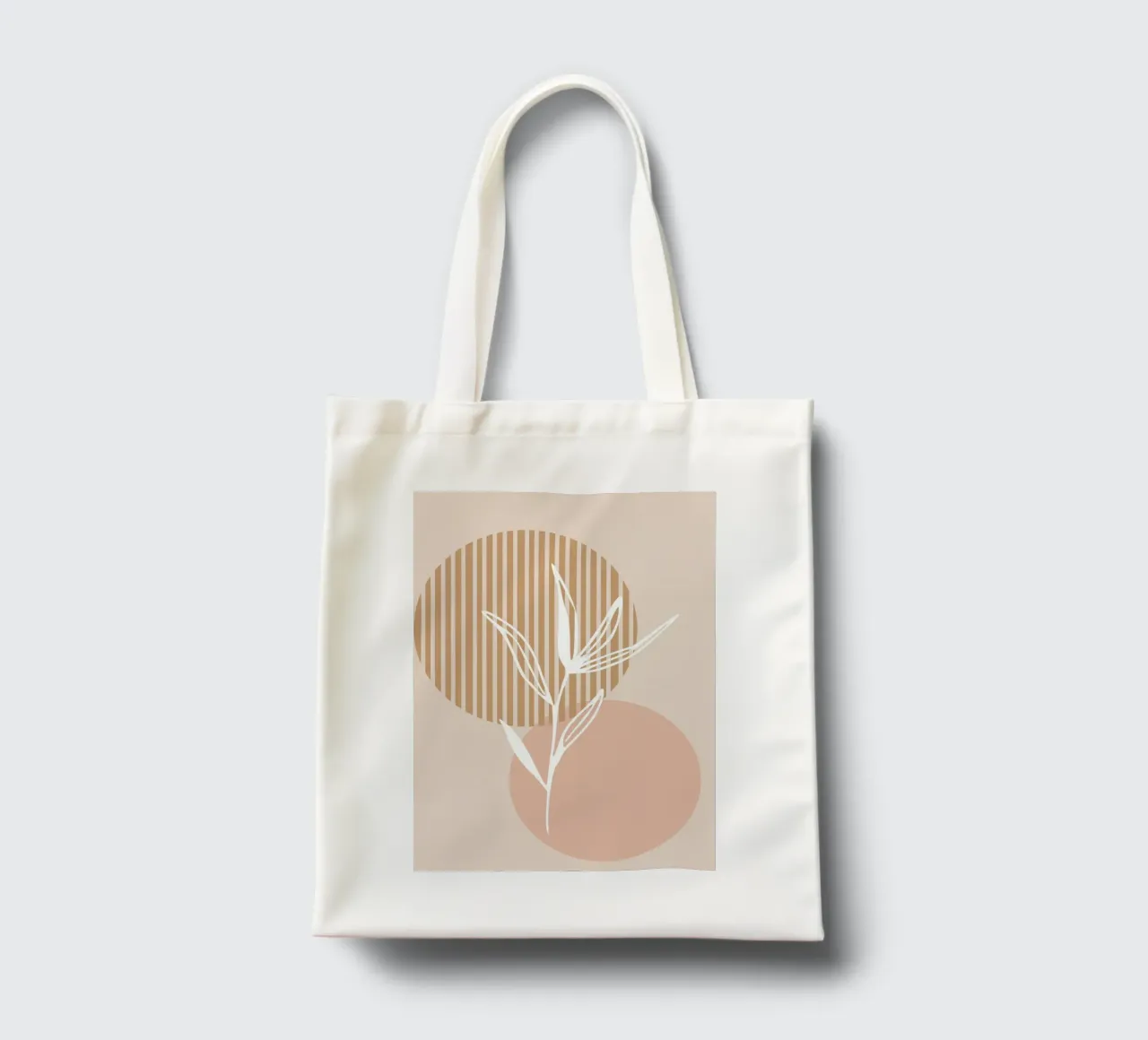 white sheet with circles borsa in juta da vintageshop