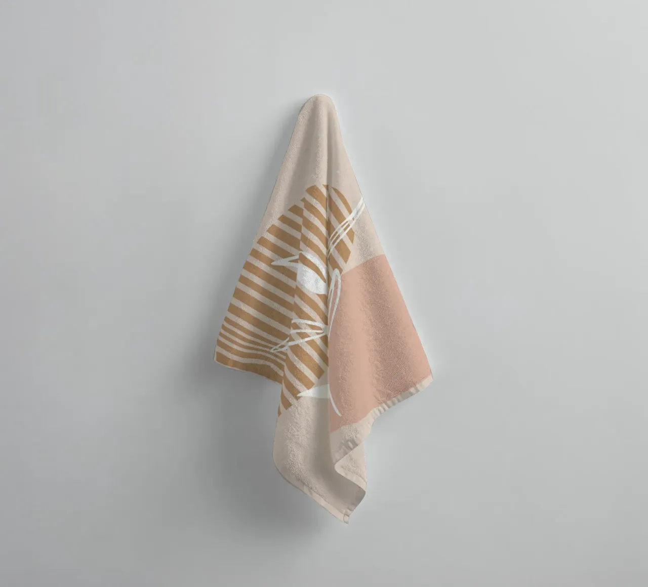 white sheet with circles asciugamano da bagno da vintageshop