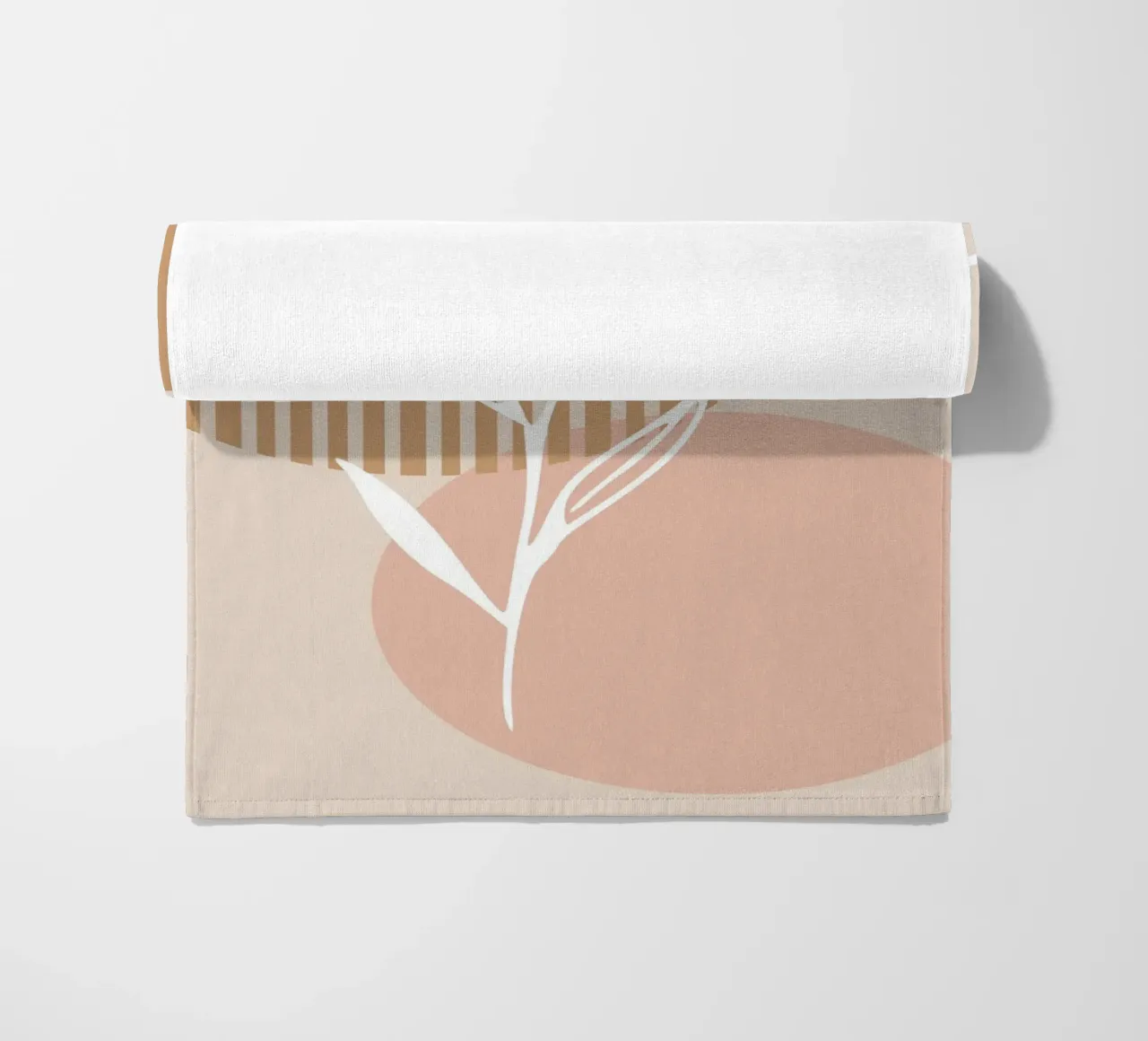 white sheet with circles telo mare da vintageshop
