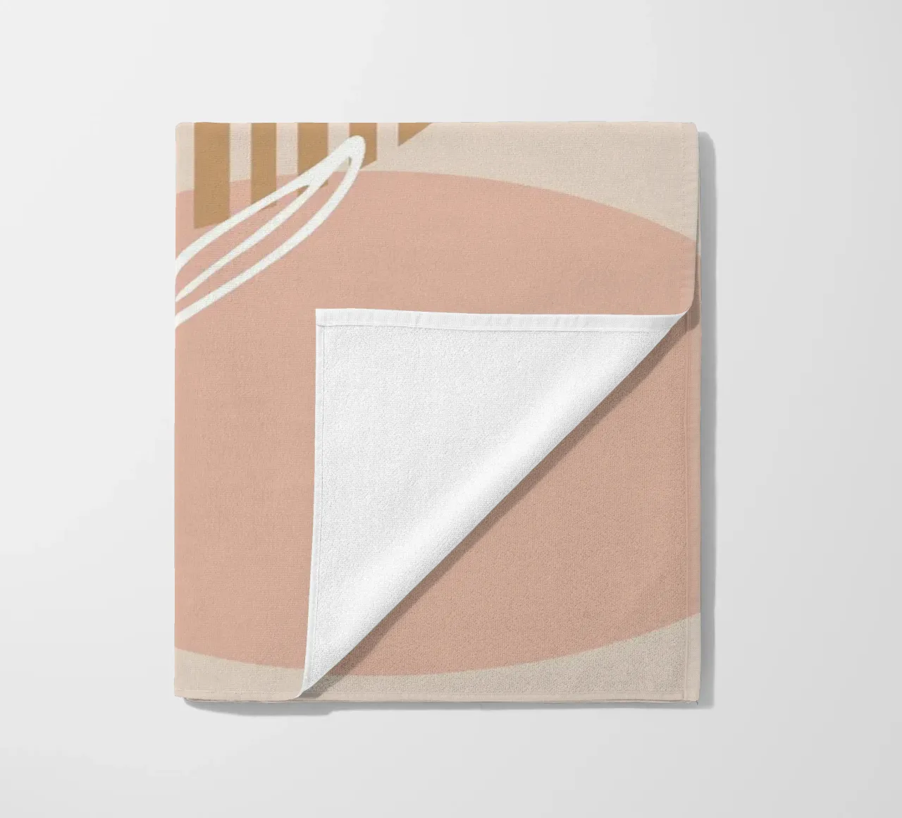 white sheet with circles telo mare da vintageshop