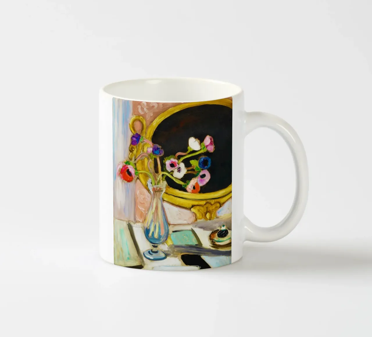 Anemonen mit schwarzem Spiegel (1919) by Henri Matisse Keramik Tasse von Venus Art