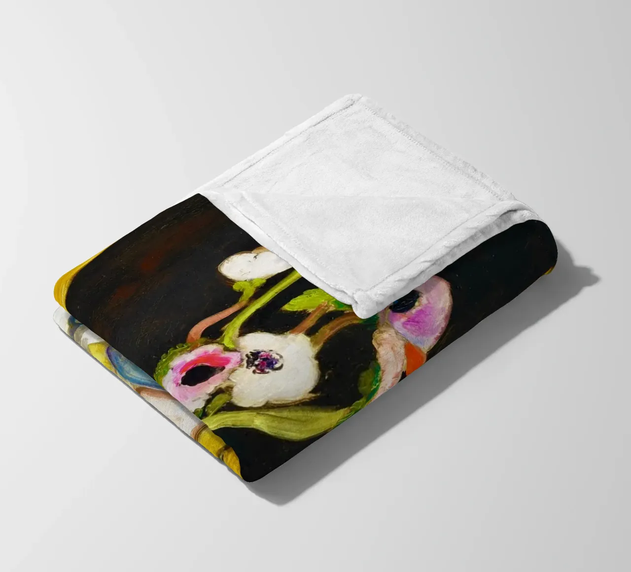 Anemonen mit schwarzem Spiegel (1919) by Henri Matisse Fleecedecke von Venus Art