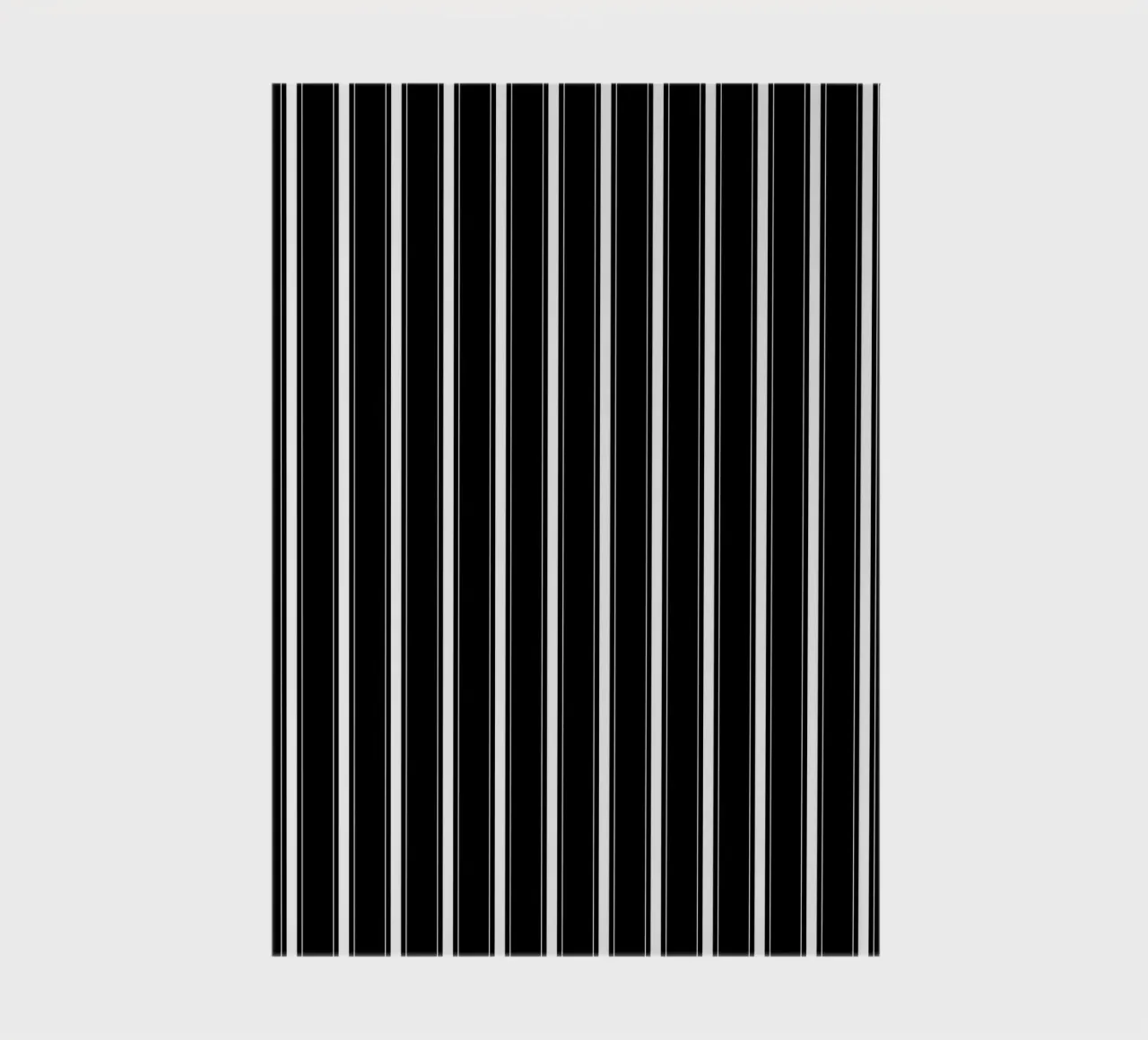 Minimal Classic Farmhouse Mixed Stripes | White on Black notebook by Beauty in Simplicity