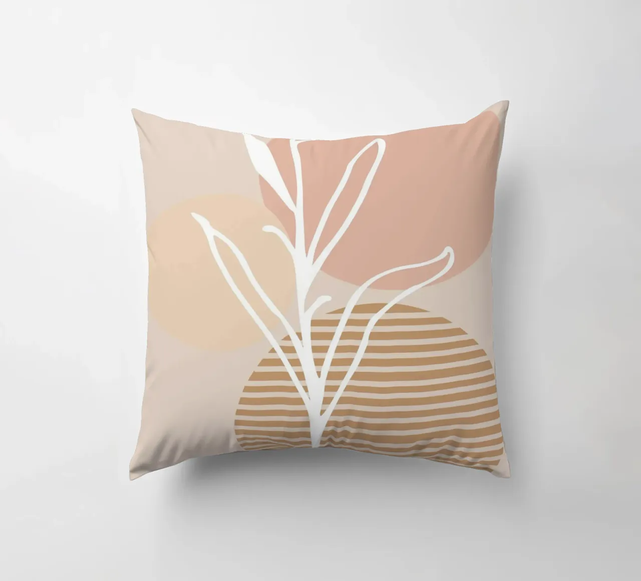 white sheet with even circles cuscino da vintageshop