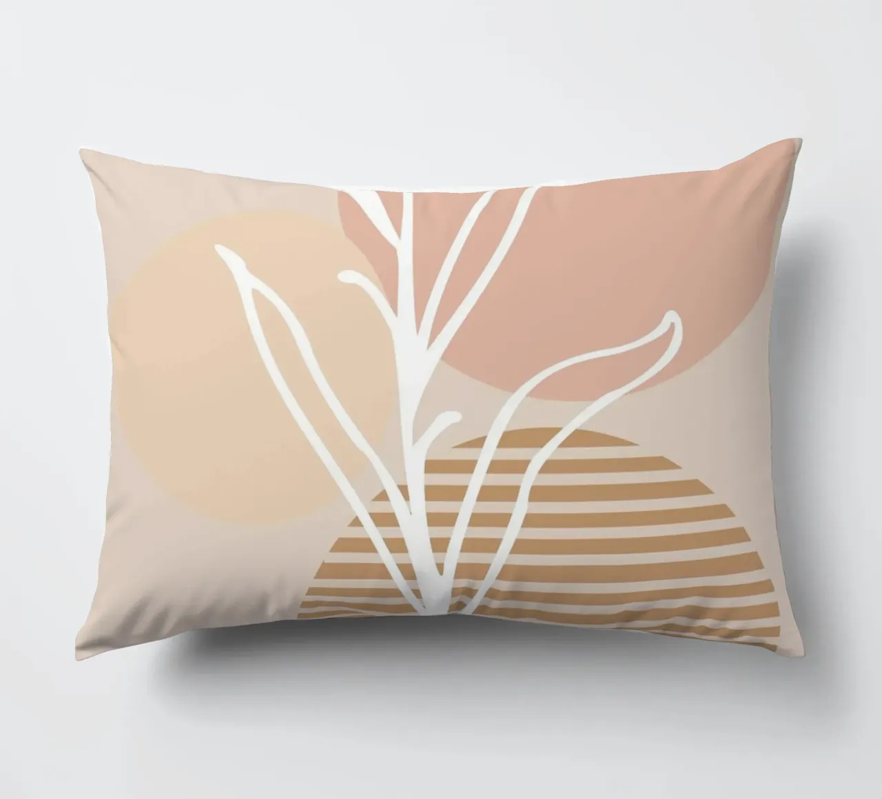 white sheet with even circles cuscino da vintageshop