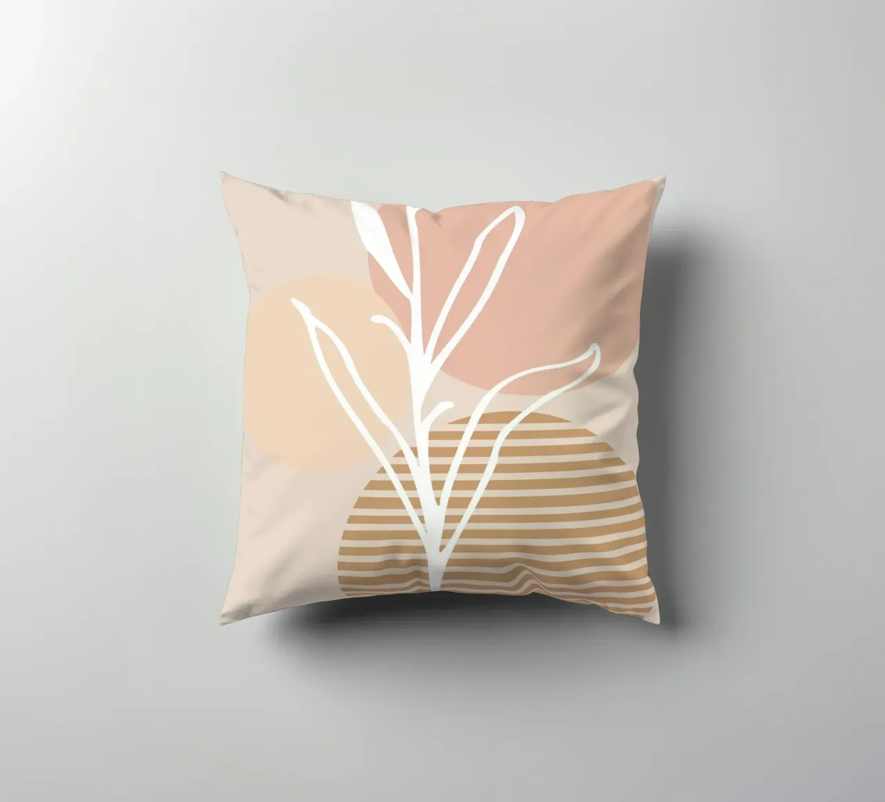 white sheet with even circles cuscino da vintageshop