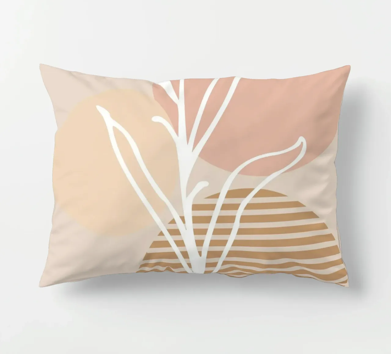 white sheet with even circles cuscino da vintageshop