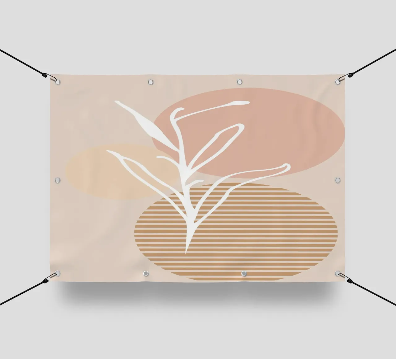 white sheet with even circles telo in pvc da vintageshop