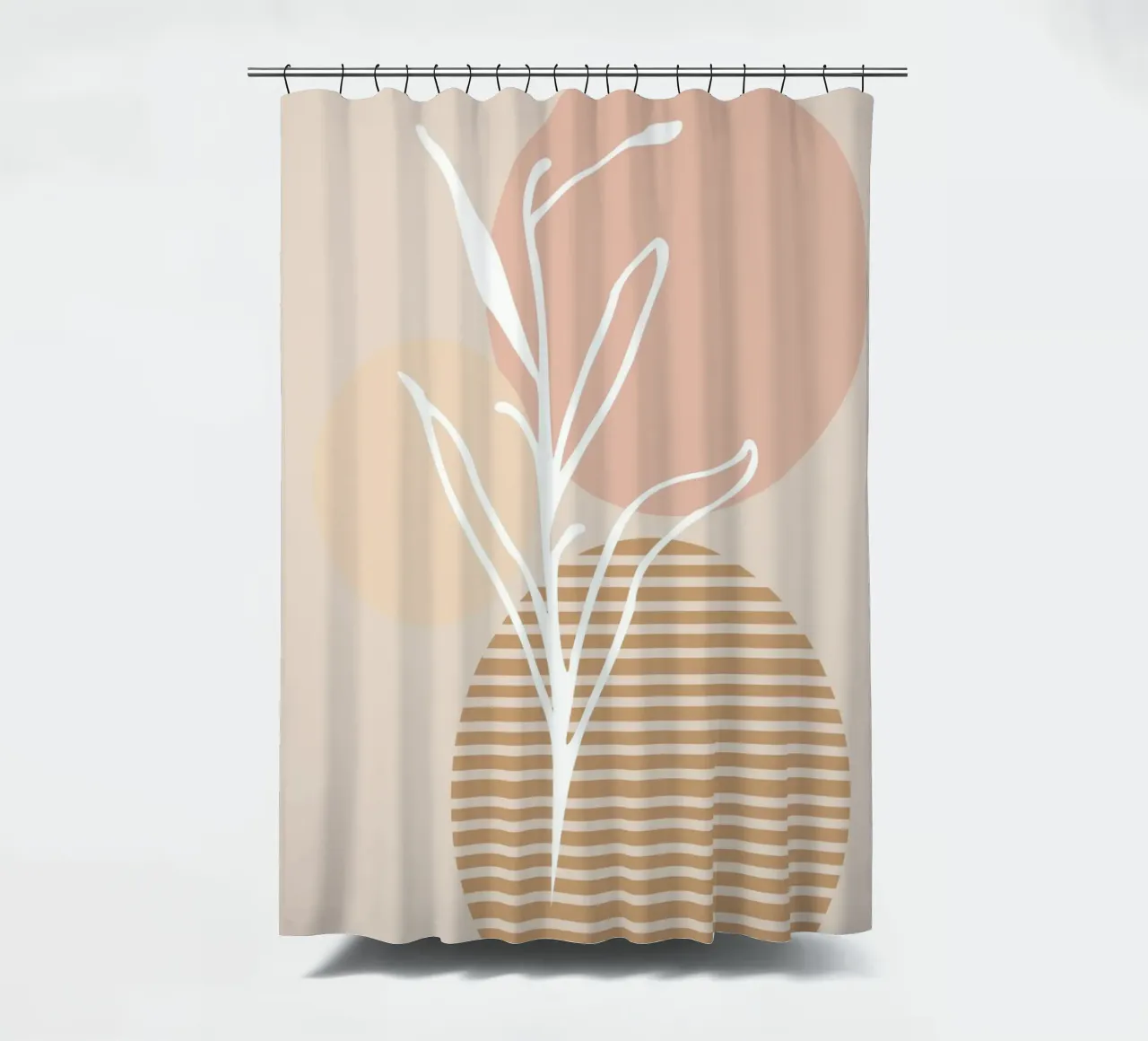 white sheet with even circles tenda da doccia da vintageshop