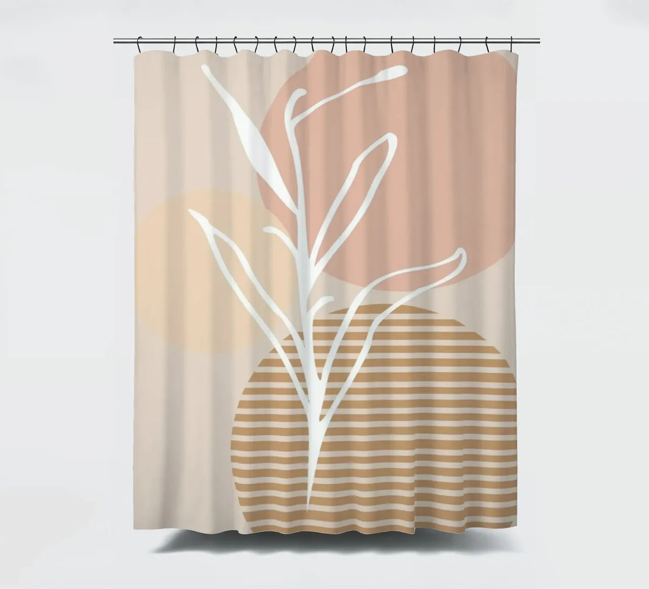 white sheet with even circles tenda da doccia da vintageshop