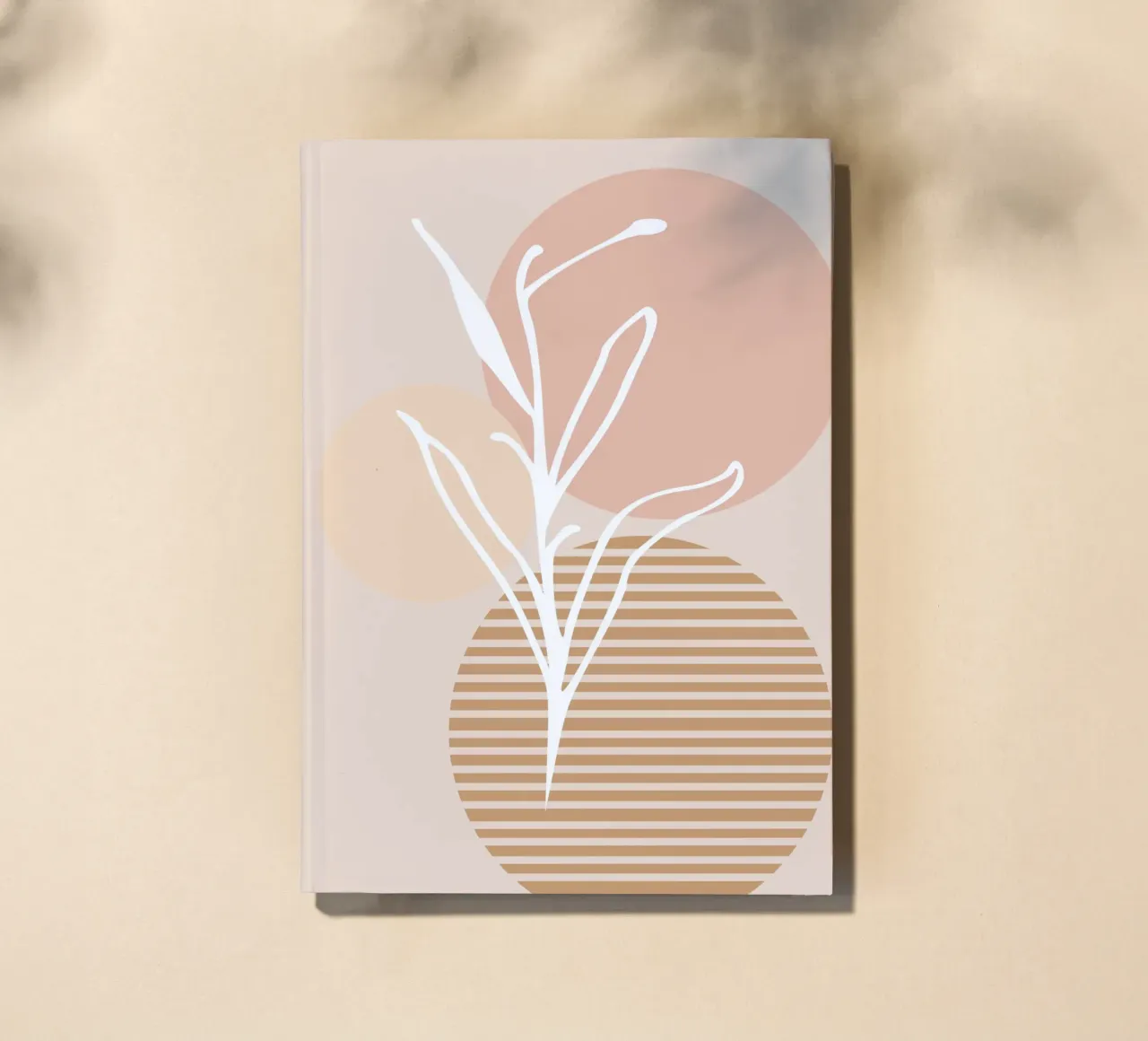 white sheet with even circles notebook by vintageshop