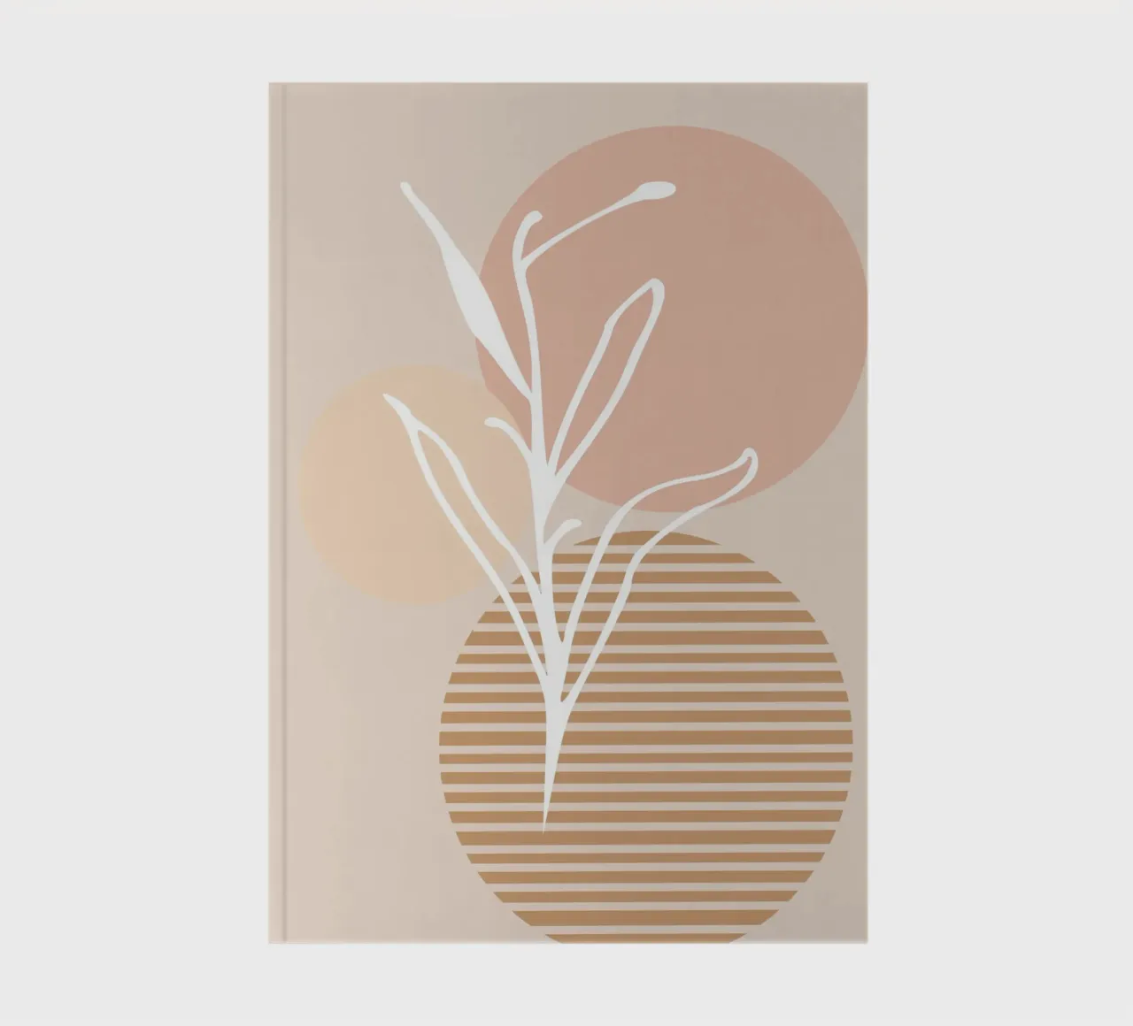 white sheet with even circles notebook by vintageshop