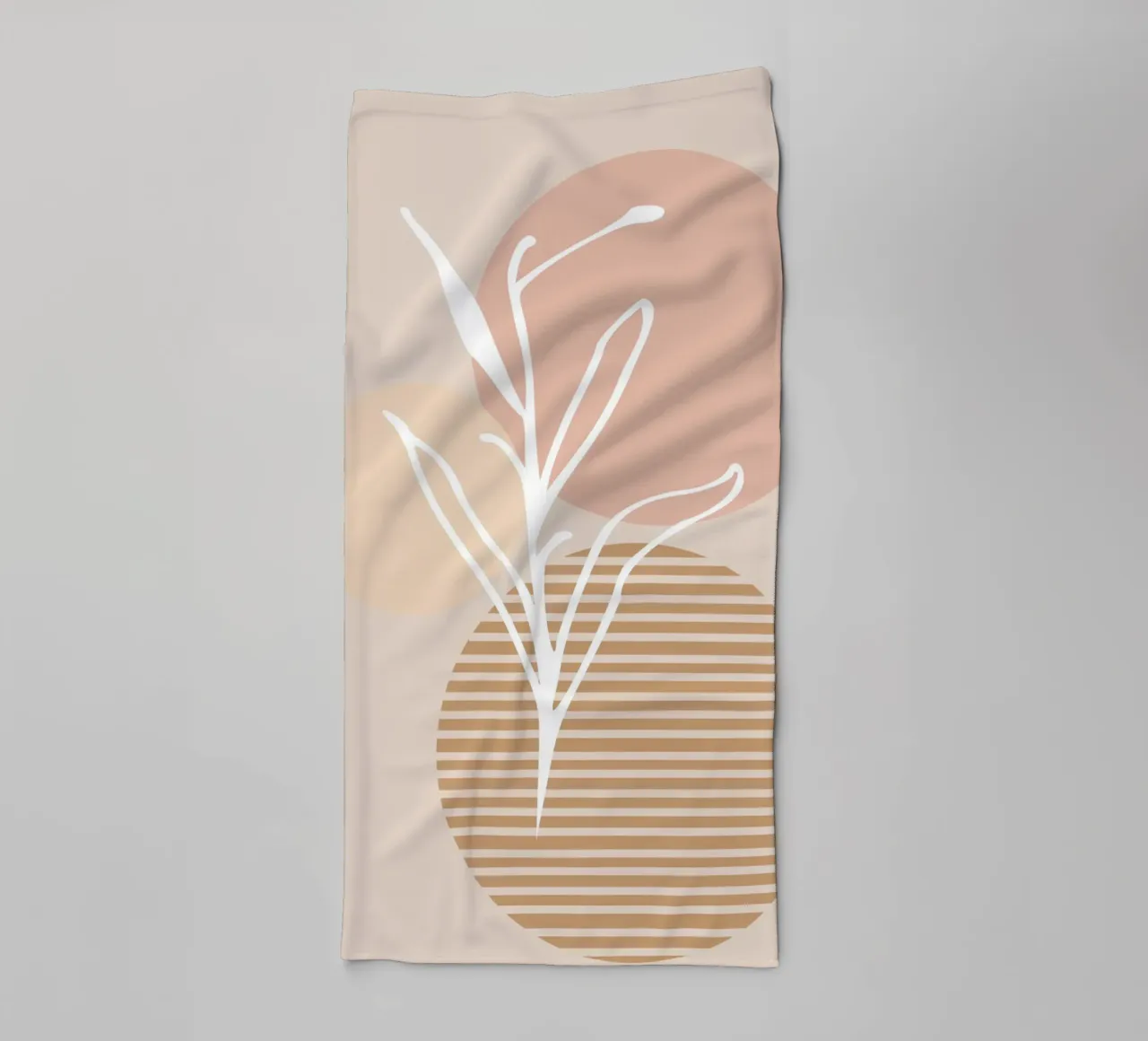 white sheet with even circles asciugamano da bagno da vintageshop