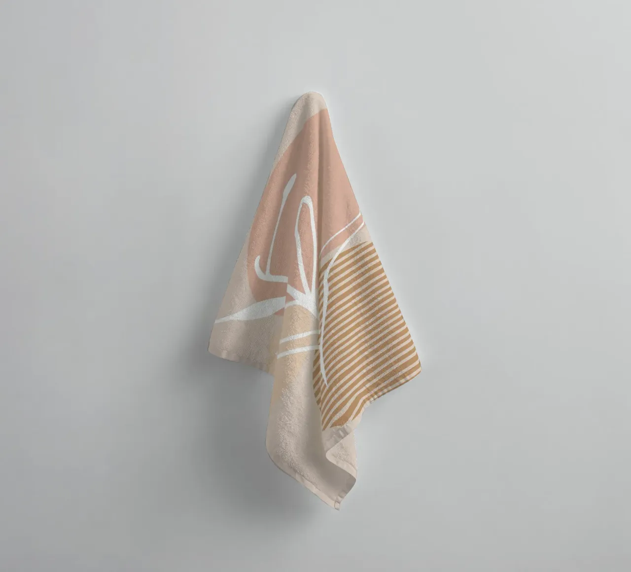 white sheet with even circles asciugamano da bagno da vintageshop