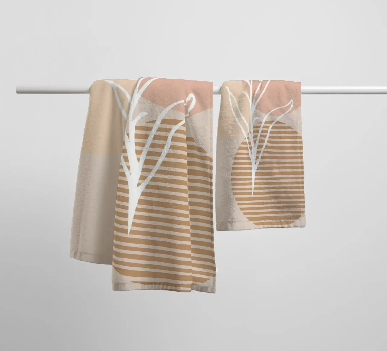 white sheet with even circles asciugamano da bagno da vintageshop