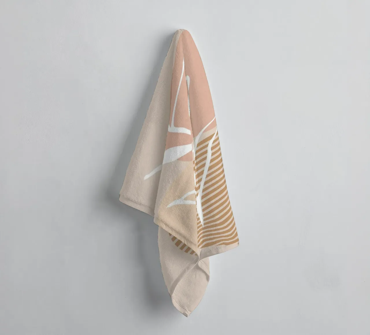 white sheet with even circles asciugamano da bagno da vintageshop