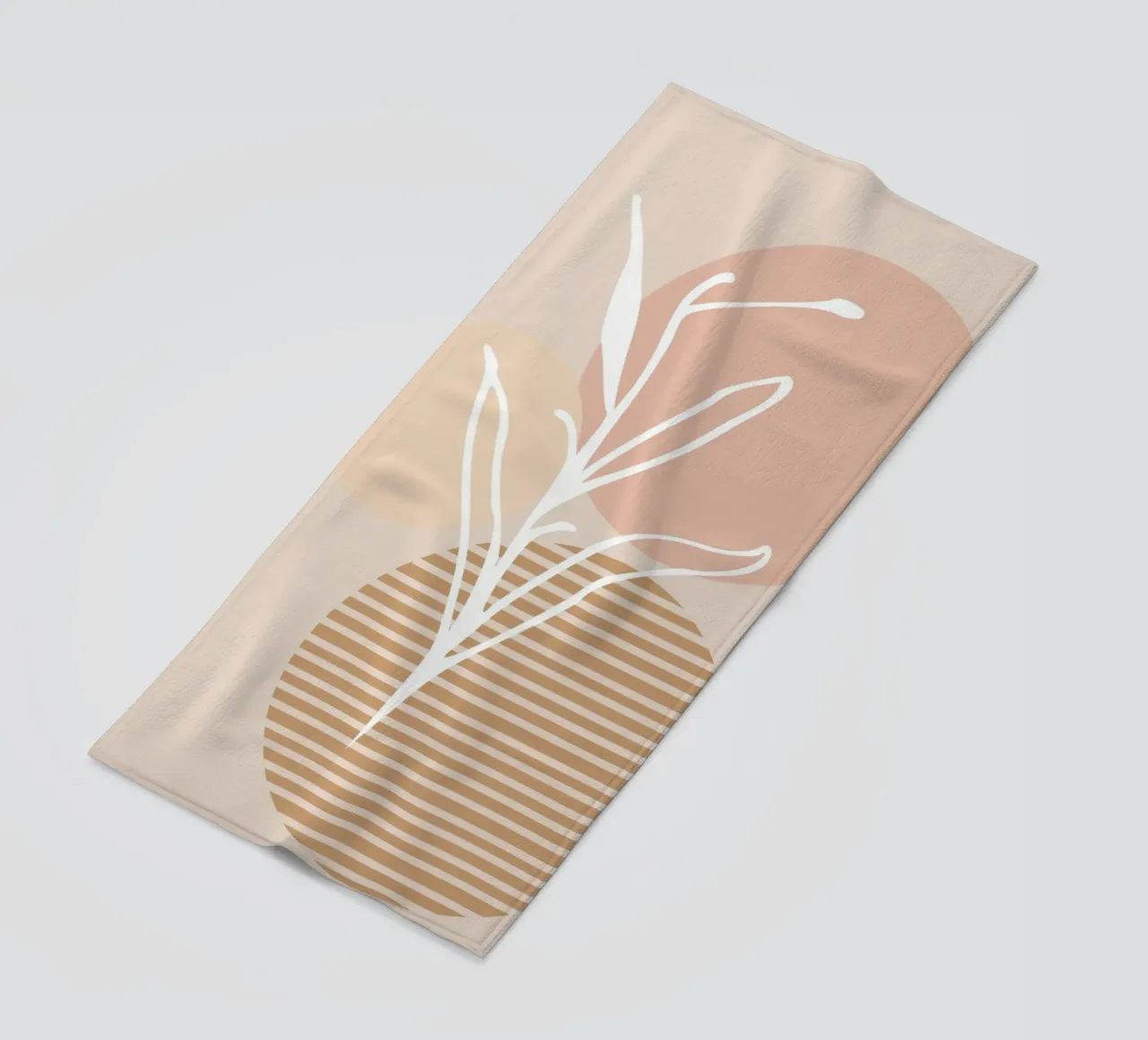 white sheet with even circles telo mare da vintageshop