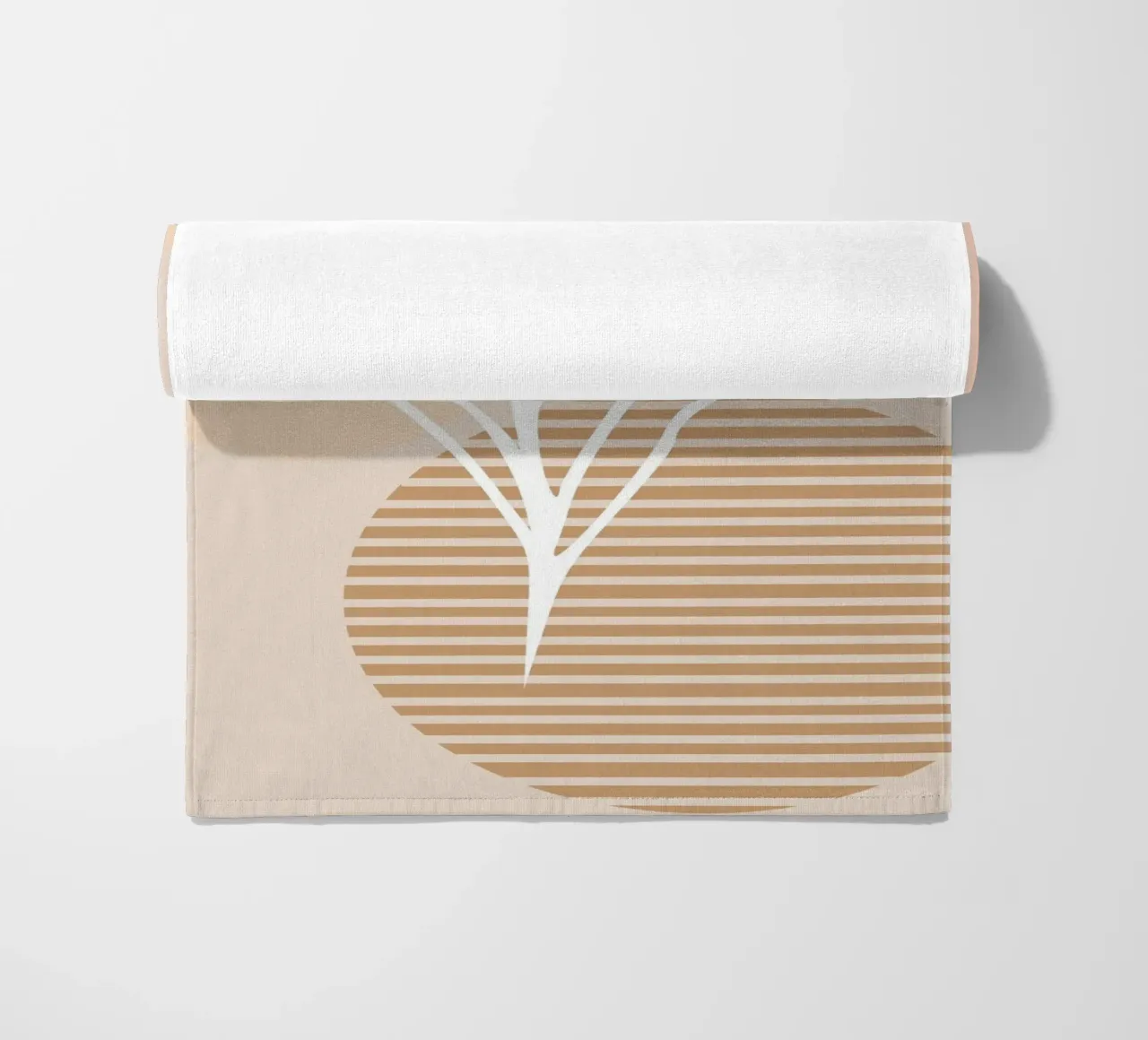 white sheet with even circles telo mare da vintageshop