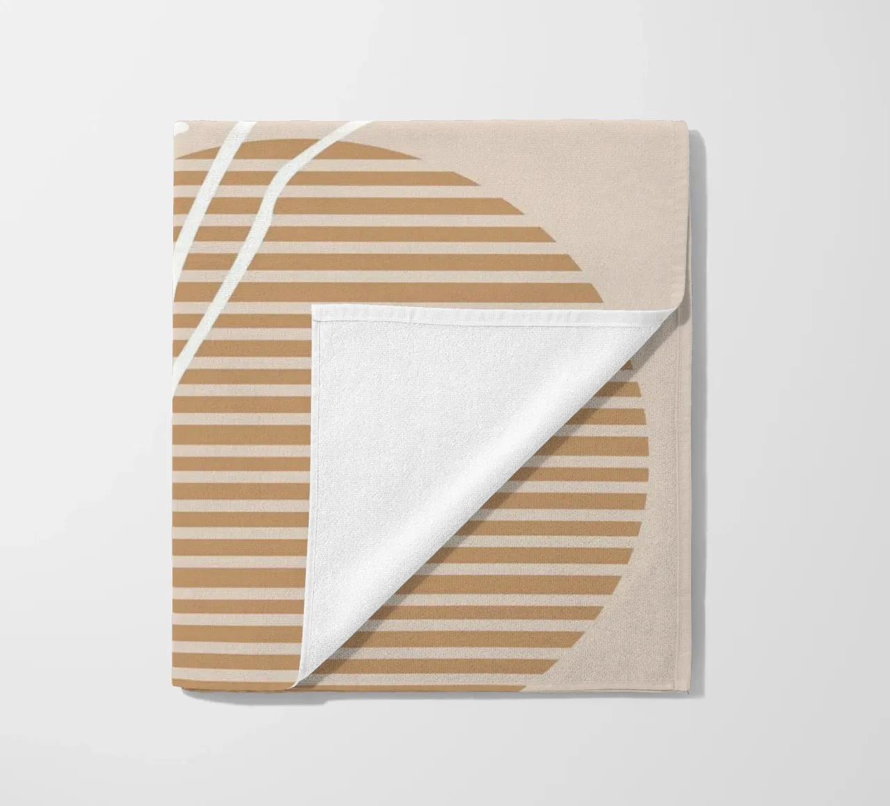 white sheet with even circles telo mare da vintageshop